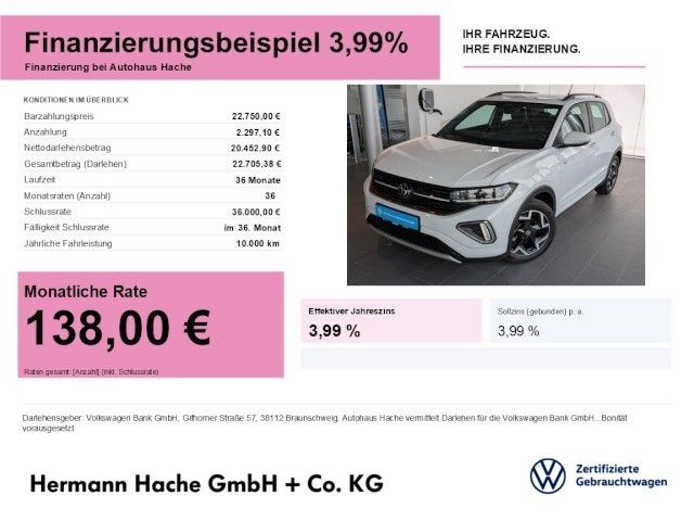 Volkswagen T-Cross R-Line 1.0 TSI USB PDC SHZ Klima foto 1