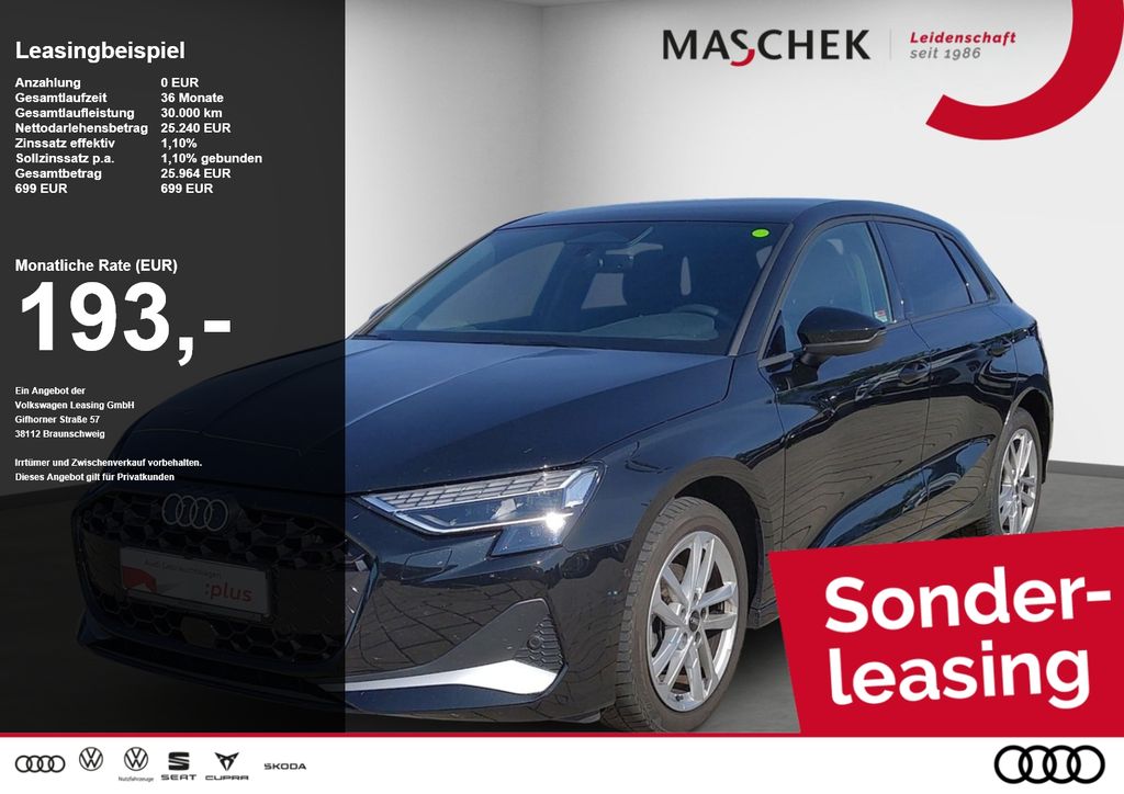 A3 Sportback 35 TFSI RearView Sitzh. ACC Naviplu