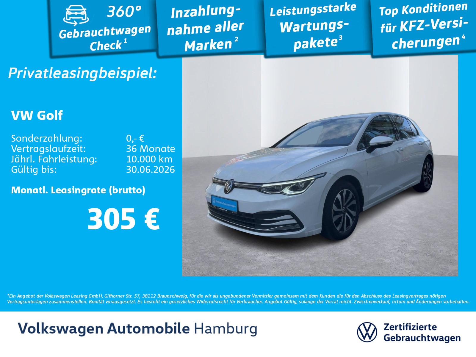 Volkswagen Golf VIII 1.5 TSI AHK Kamera Navi Sitzheizung