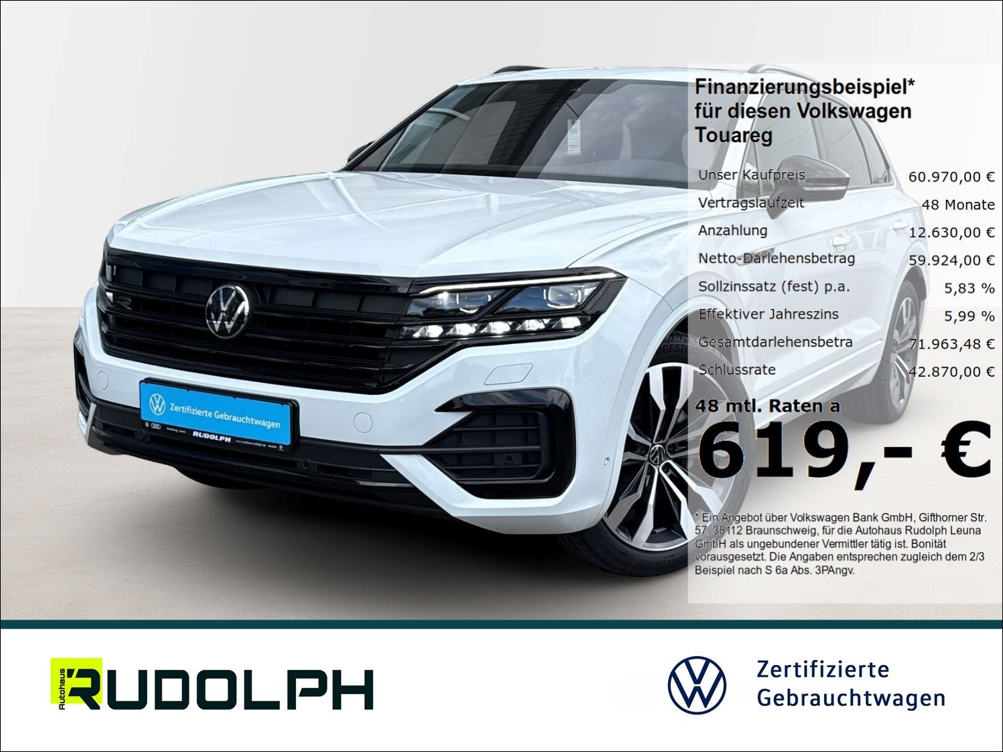 VW Touareg R-Line 3.0 TDI V6 4Motion 8-Gang Automat