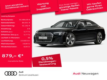 Audi Leasingangebot: Audi A8 60 TFSI e quattro MATRIX ACC LUFT LEDER KAM