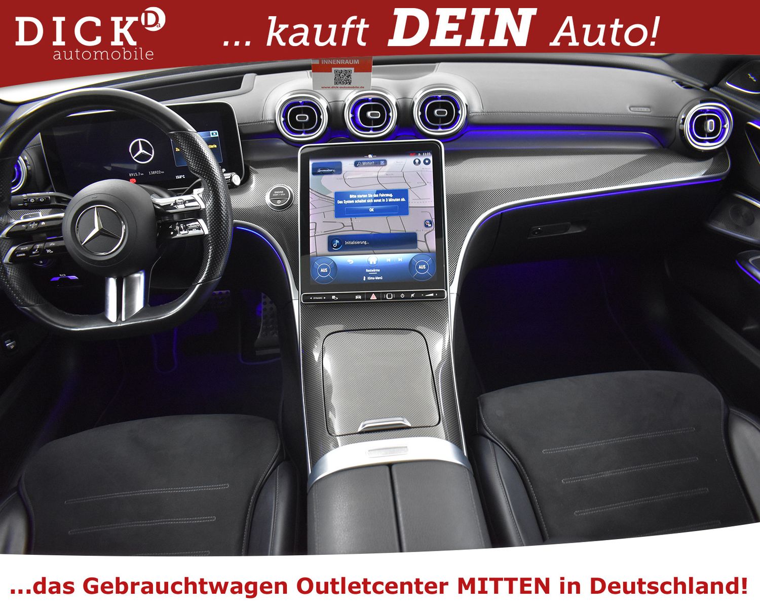 MERCEDES-BENZ C300d T AMG Line PANO+BURMES+360+WIDES+HEAD+AHK+ - Image 8