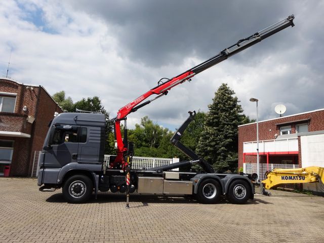 MAN 26.500 Abroller + Fassi F125A Kran  6x2-4 Allrad