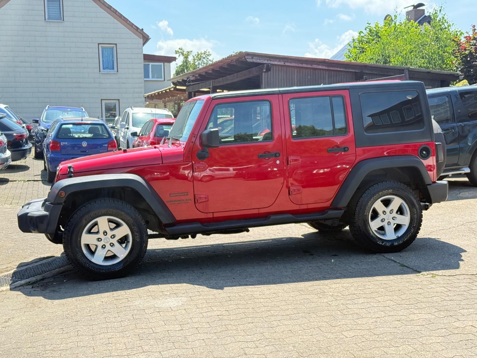 JEEP WRANGLER UNLIMITED / CABRIOLET SPORT 200 ch 4X4 BVA - VOLANT EN CUIR - ORDINATEUR DE BORD EVIC - JANTES ALLIAGE