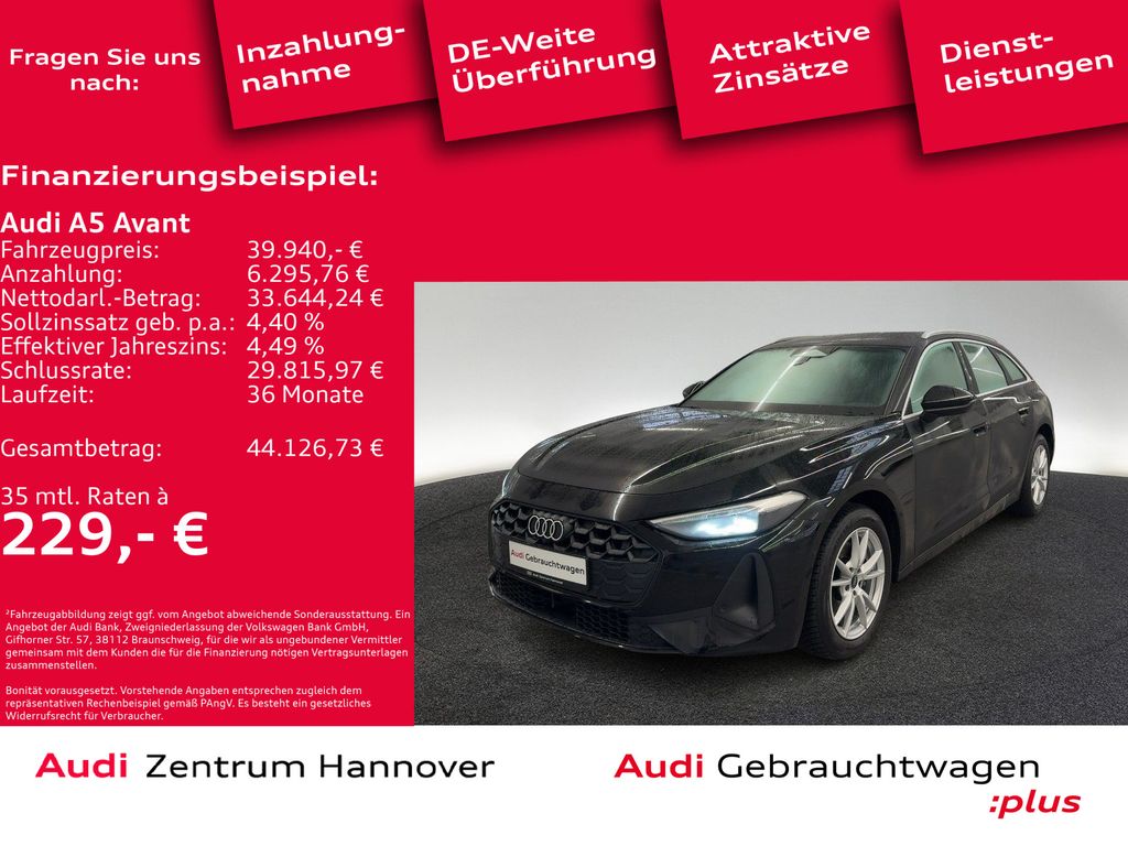 A5 Avant 2.0 TFSI Kamera ACC Leder Sportsitze