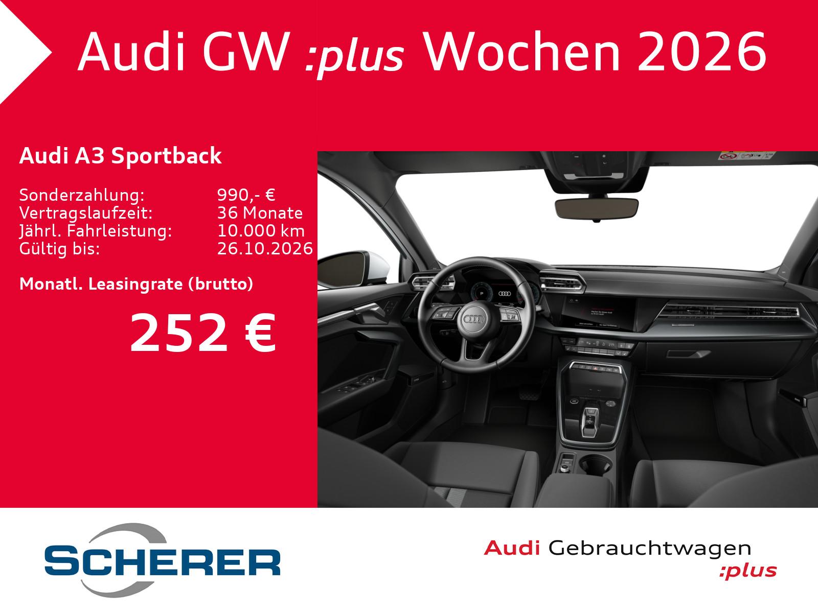 Audi A3 Sportback advanced TFSI S tronic LED SONOS RF, миниатюра 9