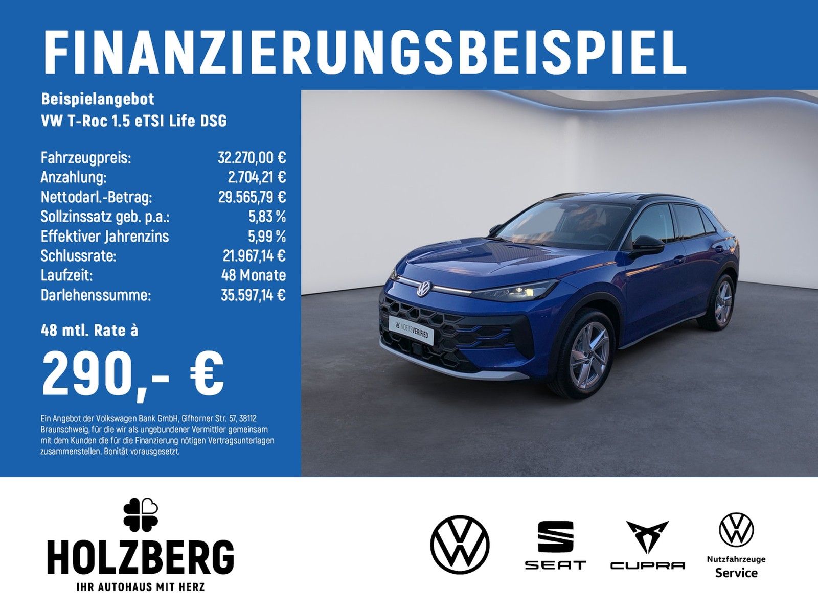 Volkswagen T-Roc 1.5 eTSI Life DSG AMBIENTE+ACC+KEYLESS
