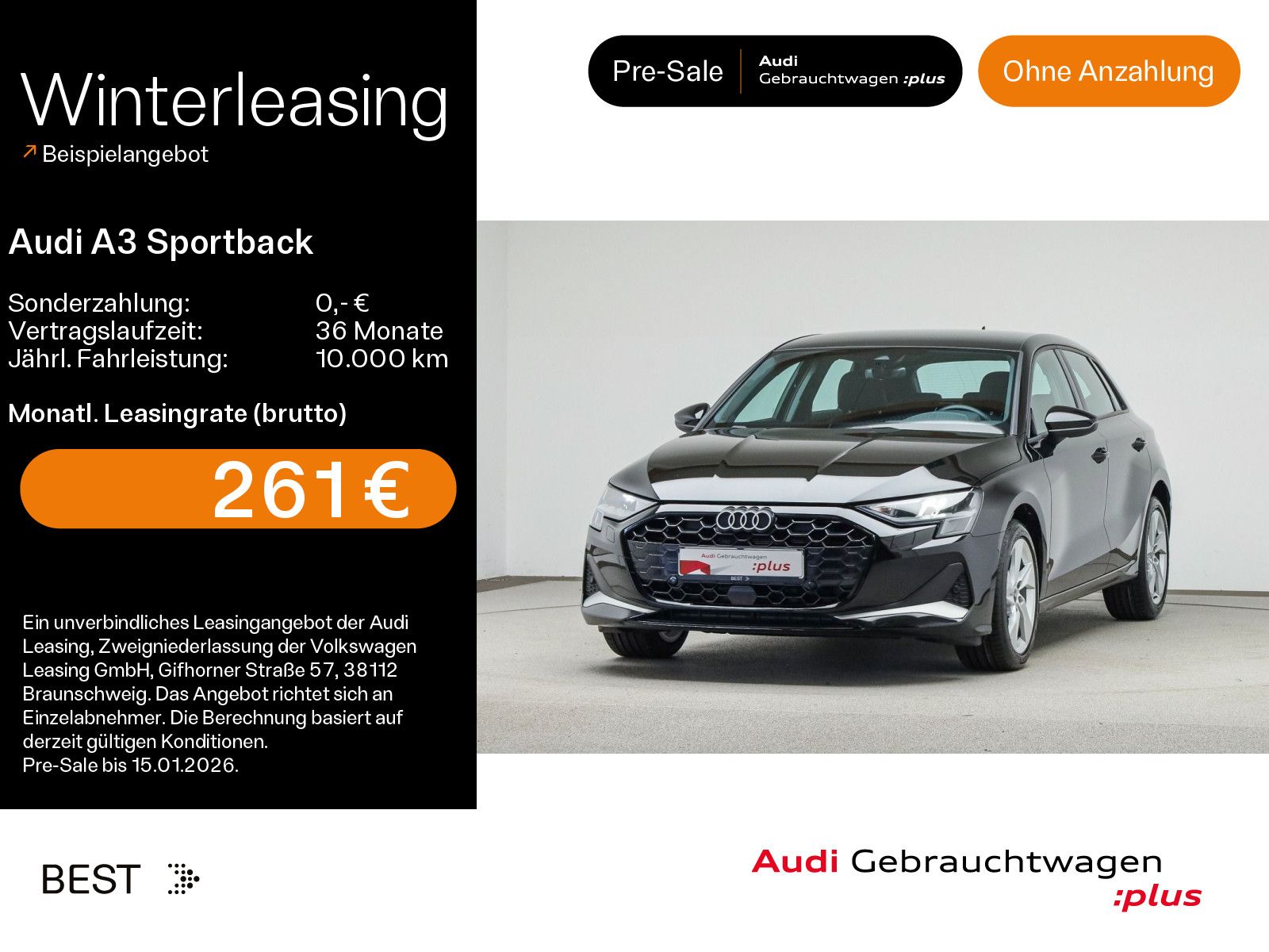 Audi A3 Sportback 30 TDI advanced*NAVI-PLUS*AHK*VIRTU