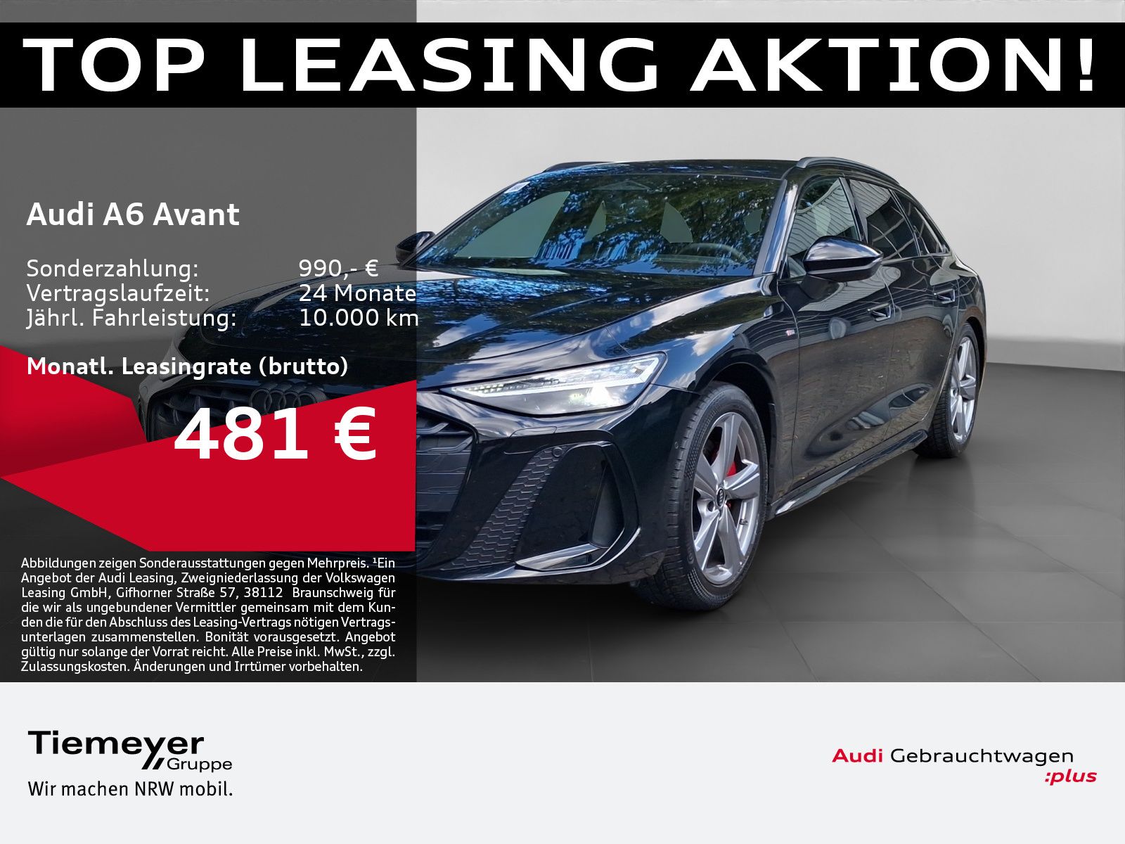 Audi A6 Avant TFSI Q S LINE UPE104 LM20 LEDER PANO AH