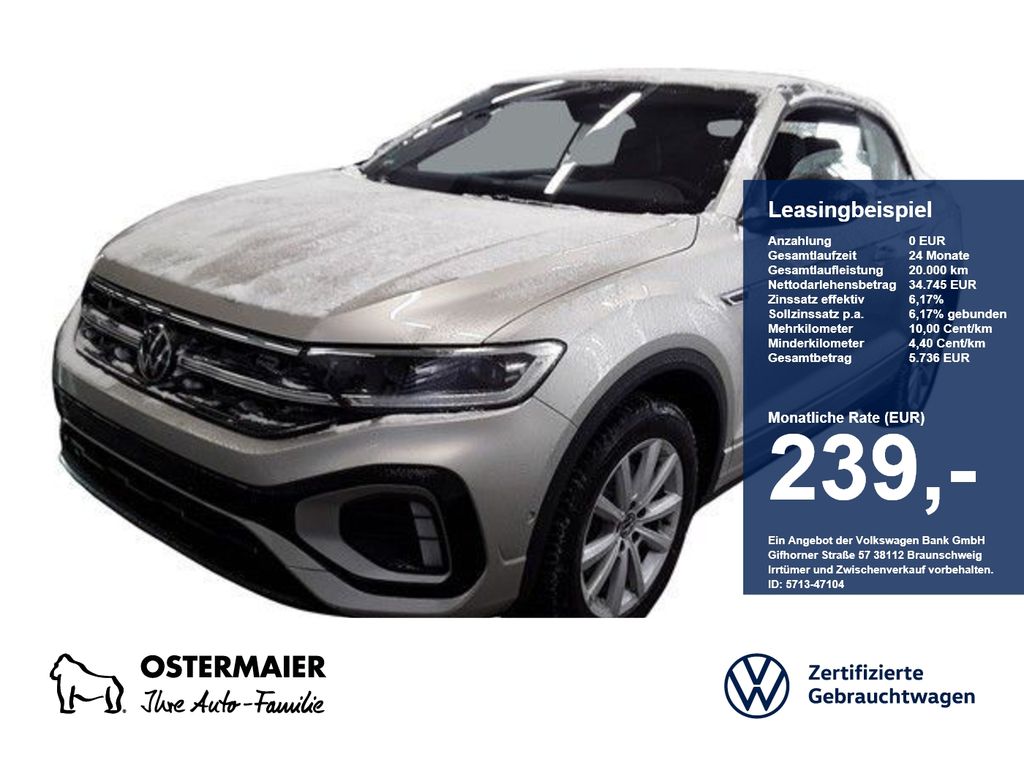 Volkswagen T-Roc Cabriolet R-LINE BLACK 1.5TSI 150PS DSG NP