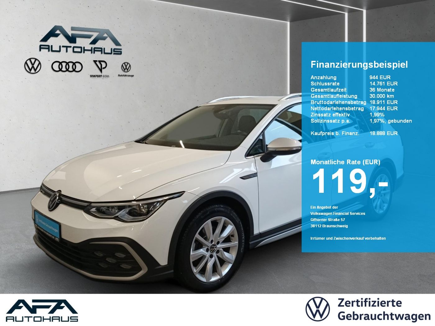 Volkswagen Golf VIII Alltrack 2.0 TDI 4M DSG AHK*LED*NAV*AC
