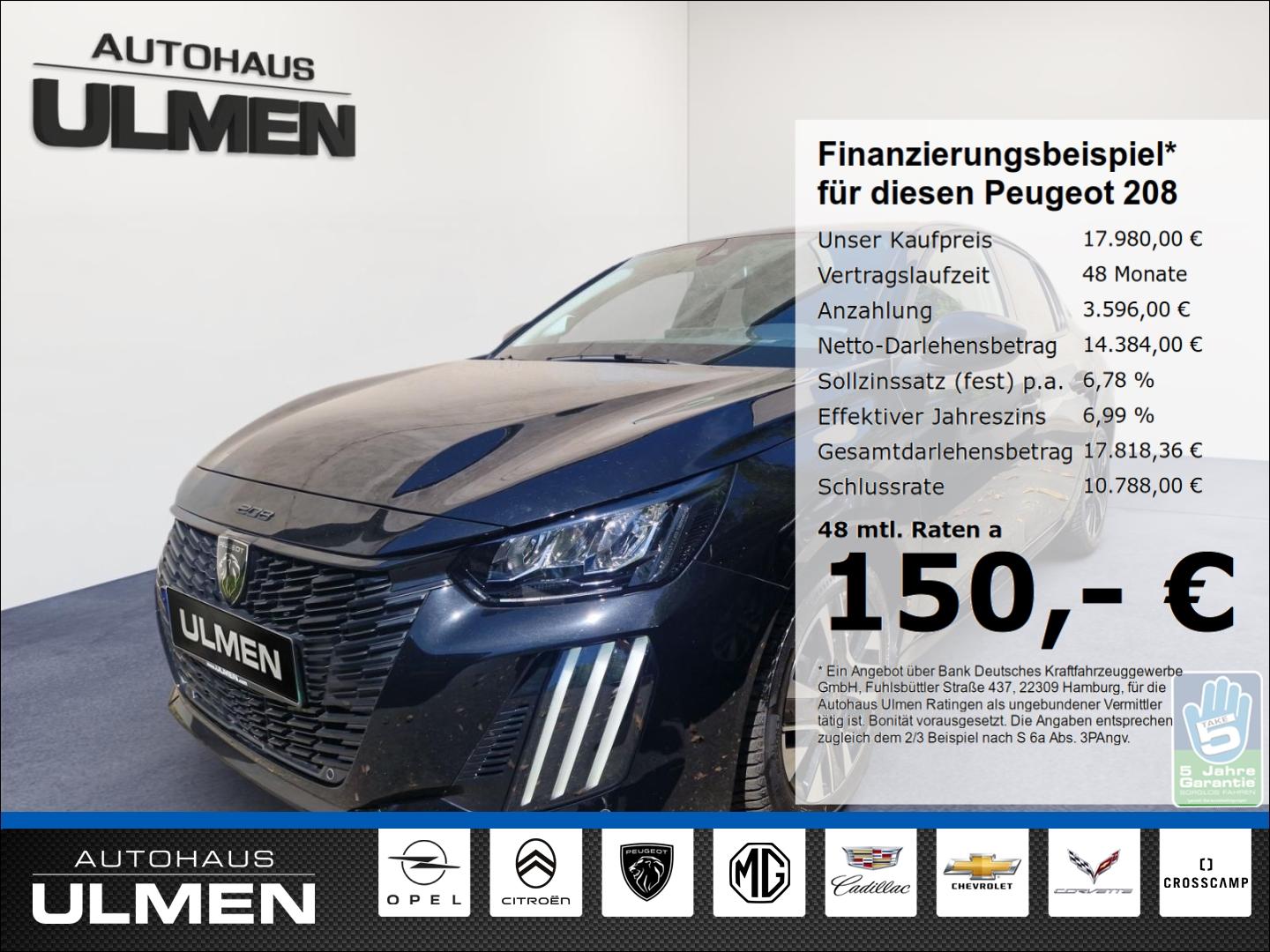 Peugeot 208 Allure LED Klimaautom Fahrerprofil DAB Spurh