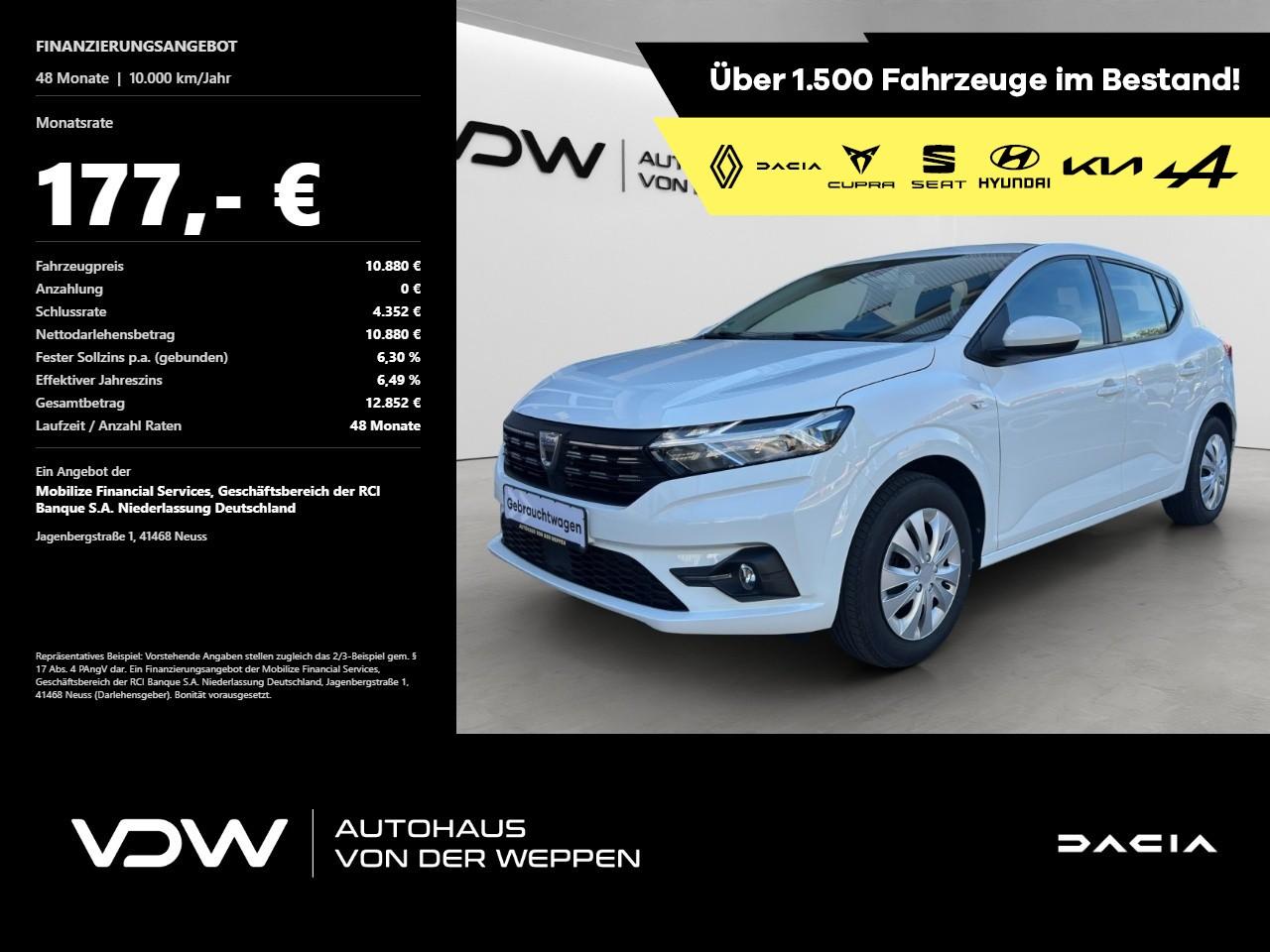 Dacia Sandero III Comfort Klima Einparkhilfe