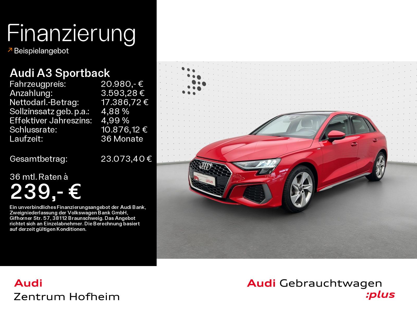 Audi A3 Sportback 30 TDI S line*Pano*LED*Virtual*Smar