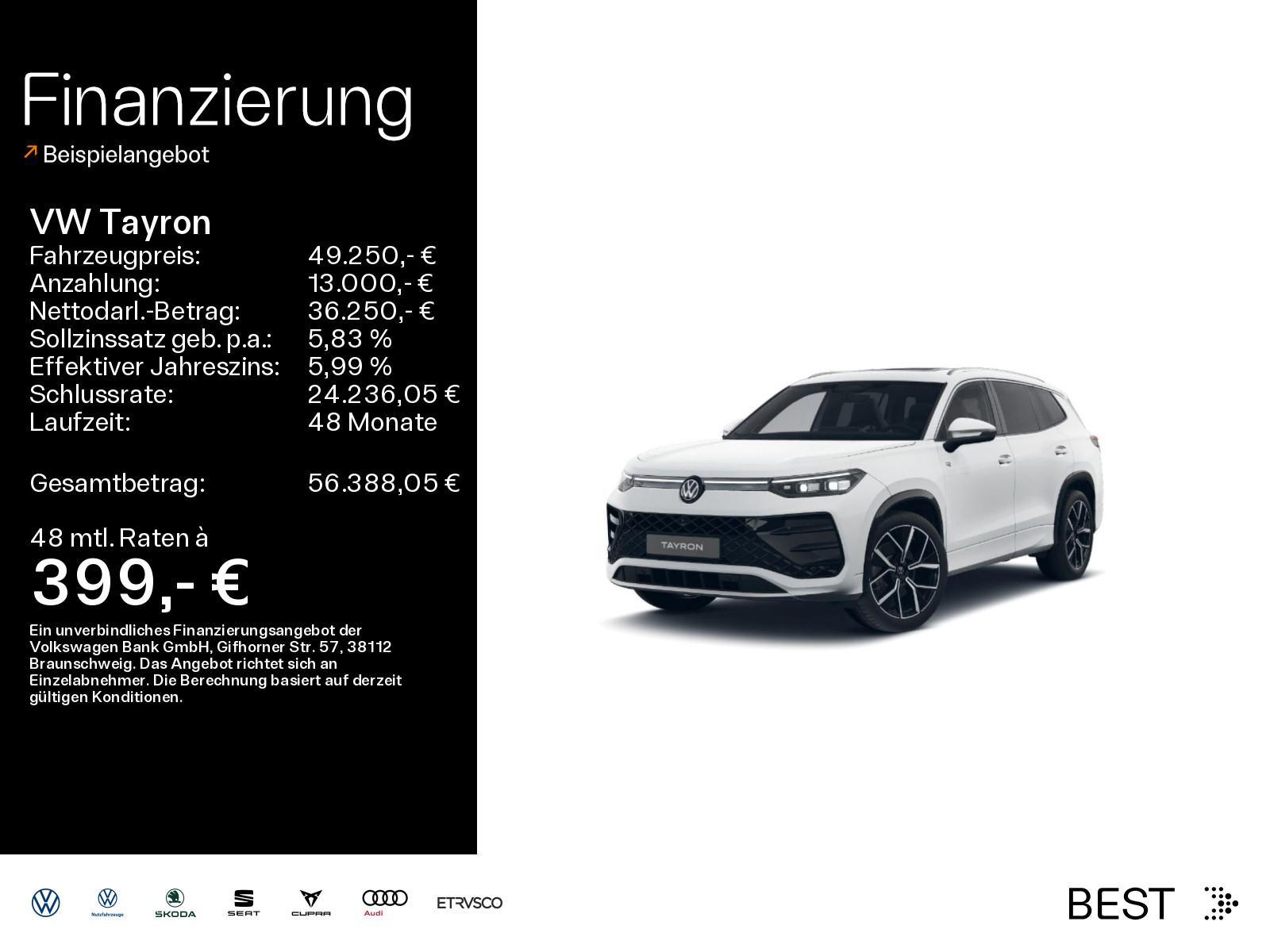 Volkswagen Tayron 2.0 TDI 4M DSG R-Line Pano*AHK*H&K*SHZ