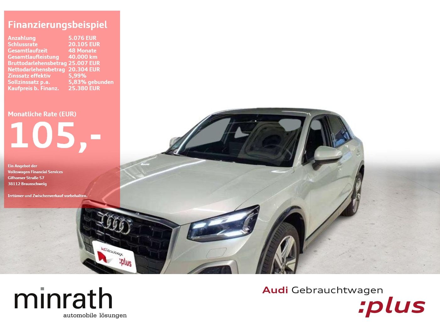 Audi Q2 advanced 30 TDI MATRIX+AHK+NAVI+RFK+SHZ+PDC+L