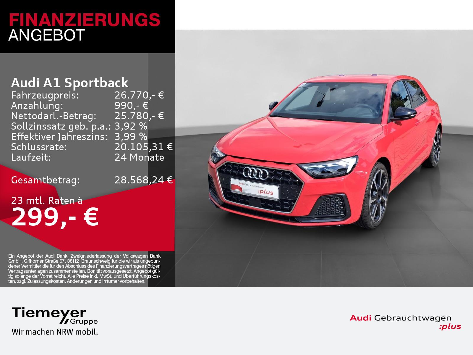 Audi A1 Sportback 30 TFSI S LINE LM18 LED ALCANTARA K