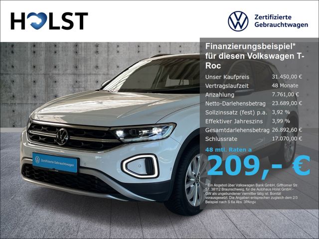 Volkswagen T-Roc 1.5TSI DSG Style Nav AHK GJR LED-Plus ACC