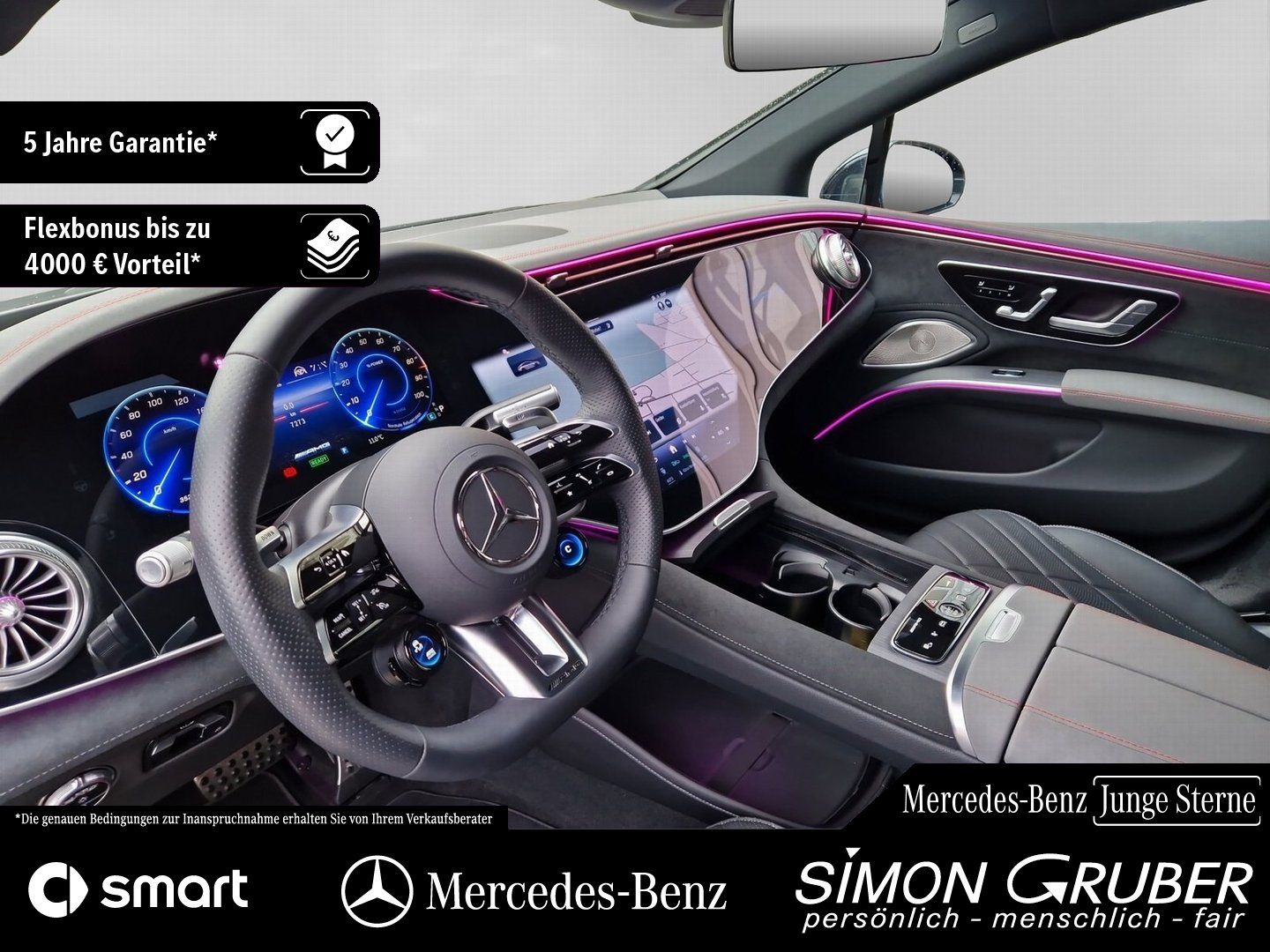 Fahrzeugabbildung Mercedes-Benz EQS 53 4M+ 4*Massage/4*Sitzklima TV Mod25 118kwh