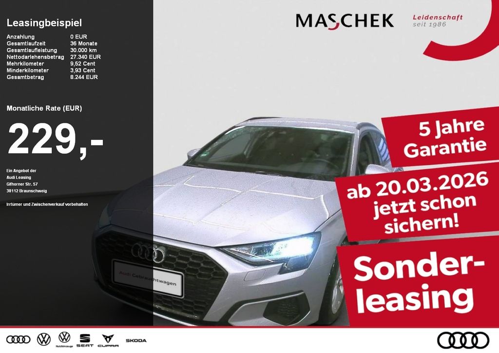 Audi A3 Sportback 30 TDI VCplus Standh Naviplus Parka