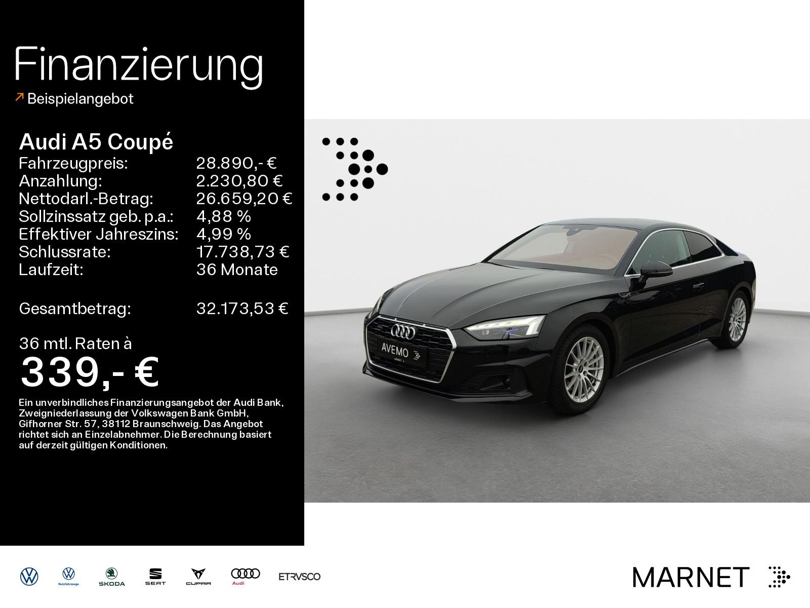 Audi A5 Coupé 45 TFSI quattro*Navi*Matrix*PDC*Audi Co