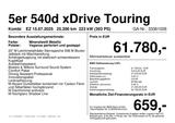 BMW 540d xDrive Touring M Sportpaket*ab 3,49% eff.* - BMW 540 in Frankfurt (Main)