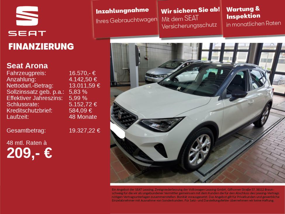 Seat Arona FR 1.0 TSI AHK LED NAV KAM PARKLENK APP