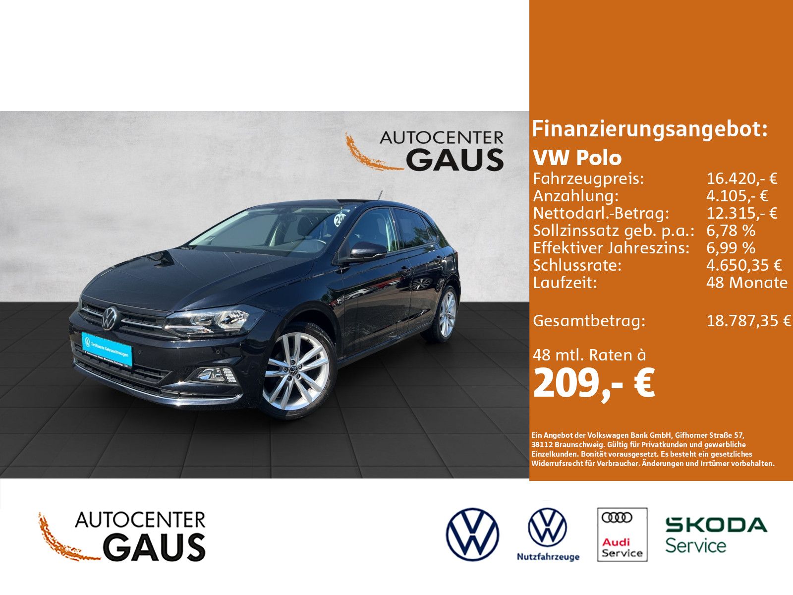 Polo Highline 1.0 TSI Navi*Kamera*Klima