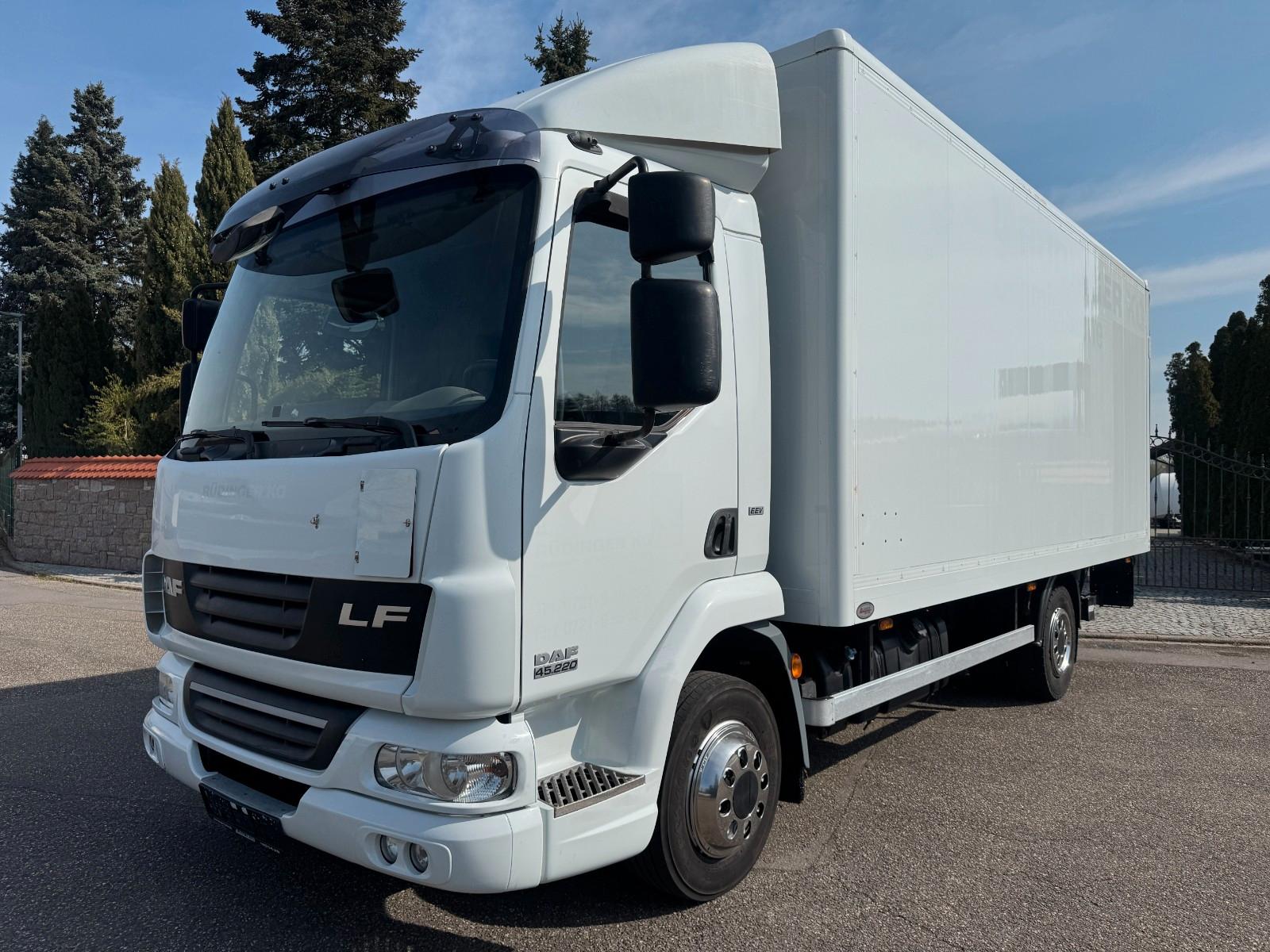 DAF LF 45.220 12to., Koffer 5,62m, LBW 1,5to., Klima