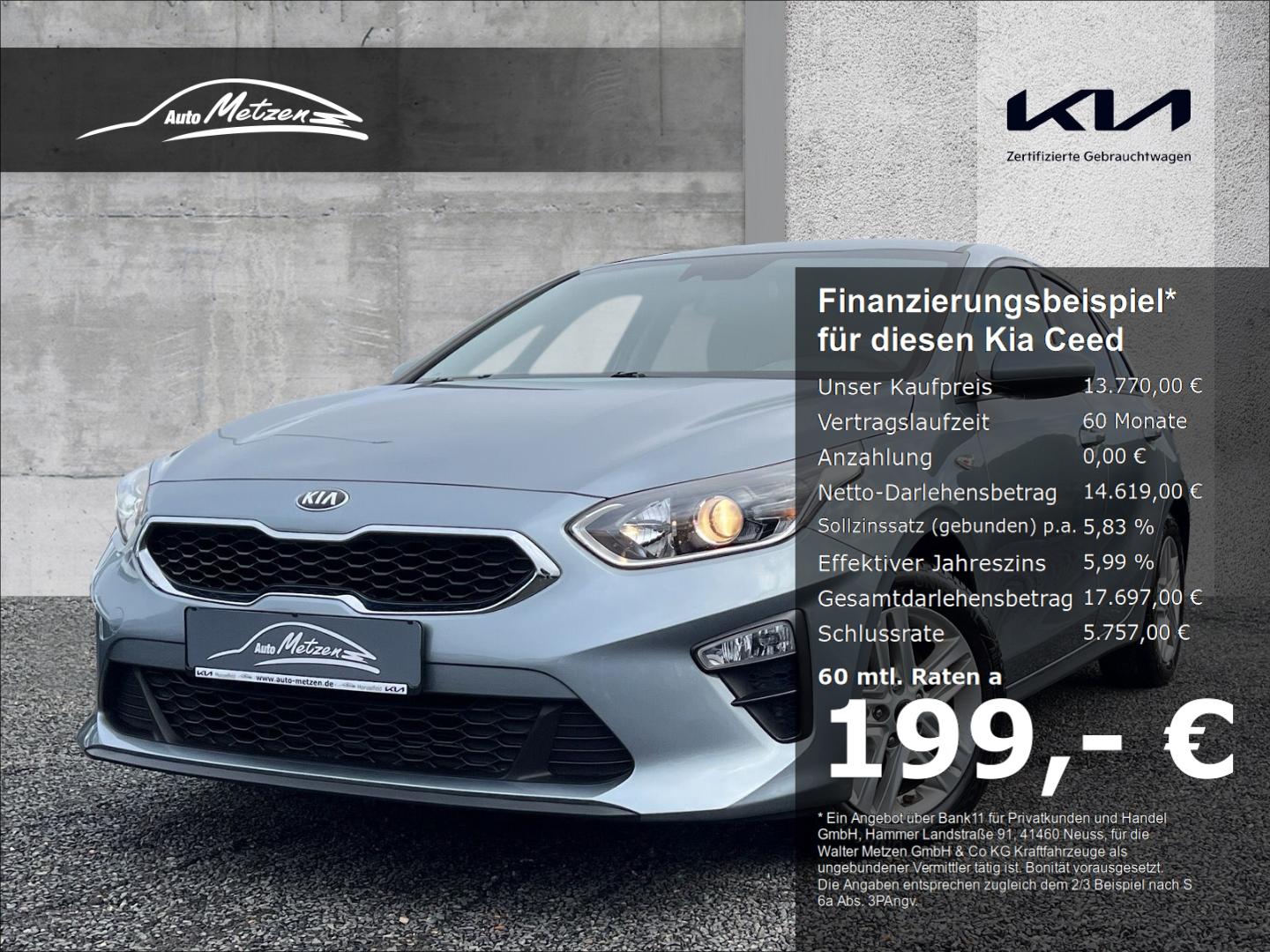 Kia Ceed 1.4 Edition 7 Limited ACC Apple CarPlay And