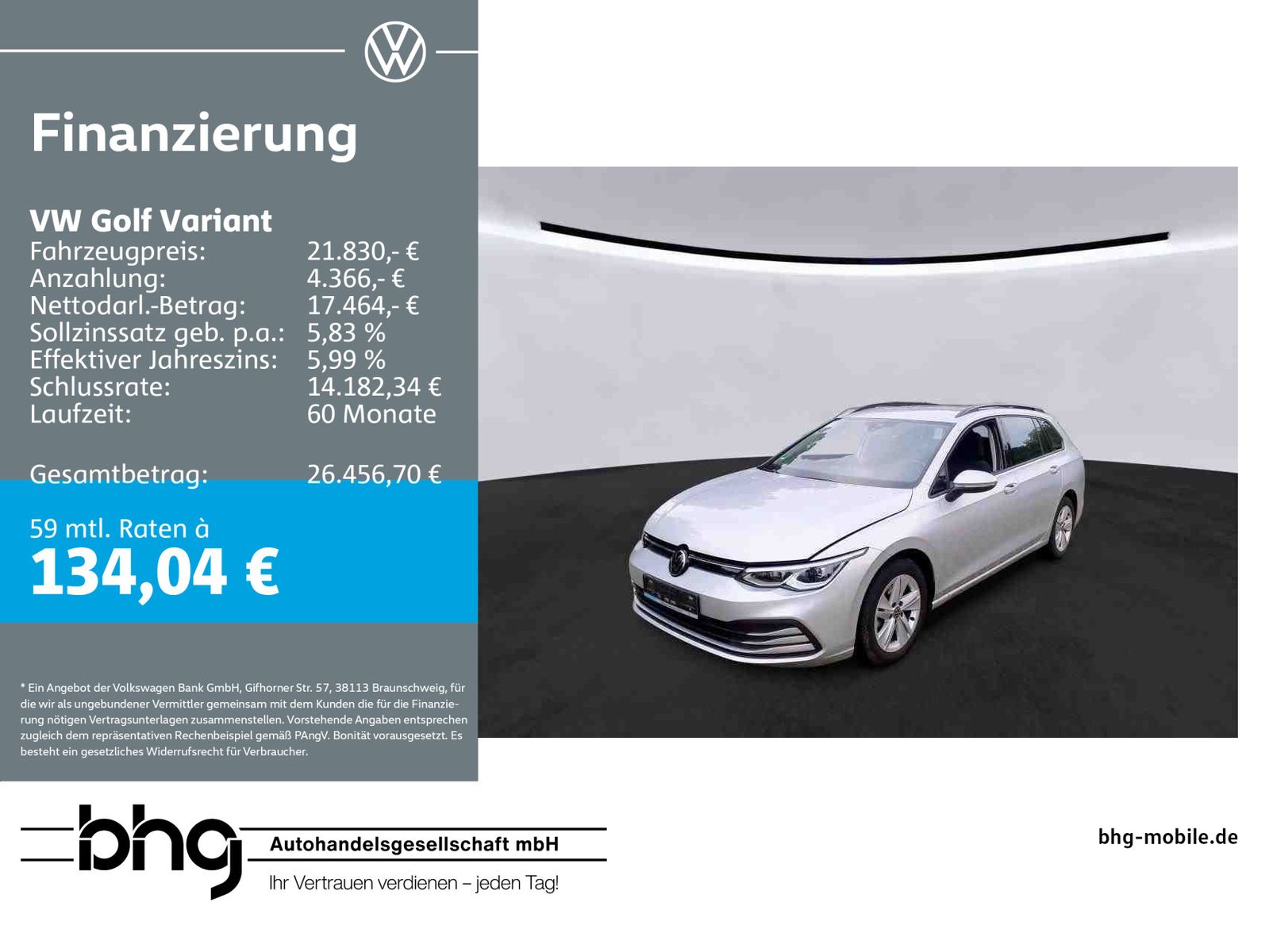 Volkswagen Golf Variant 1.5 eTSI DSG Life #ACC #LED #NAVI #