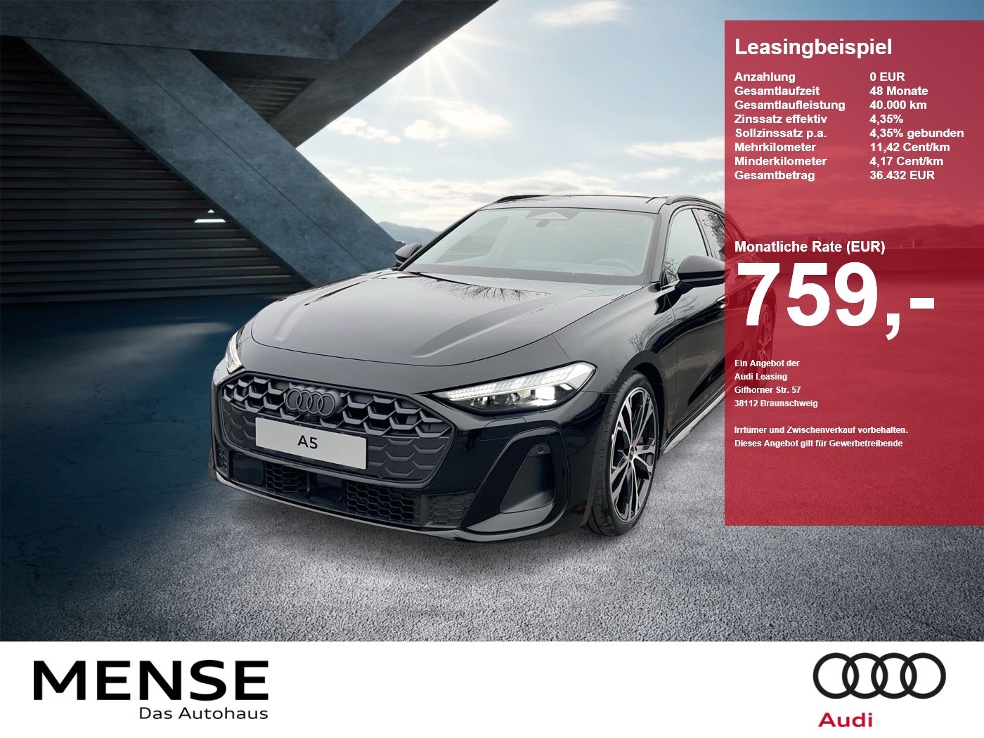 Audi A5 Avant e-hybrid quattro 270 kW S tronic Matrix