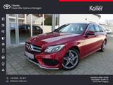 Mercedes-Benz C200 T CGI AMG-Line Leder LED Designo Pano - Mercedes-Benz C 200: Rot