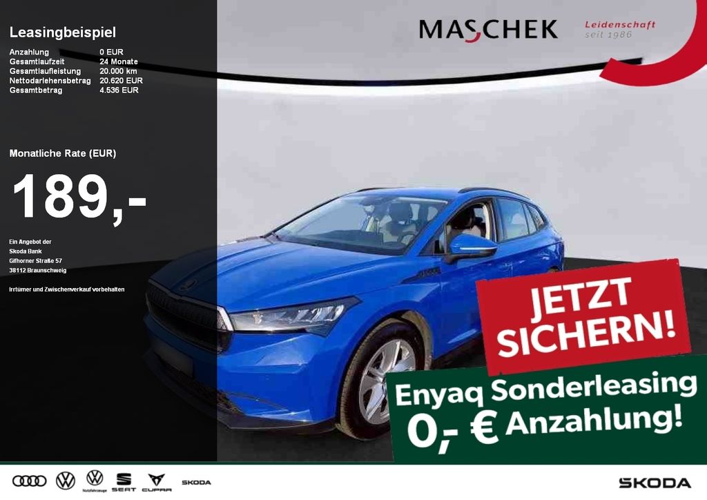 Skoda Enyaq 50 Sonderleasing ohne Anzahlung! AUT LED