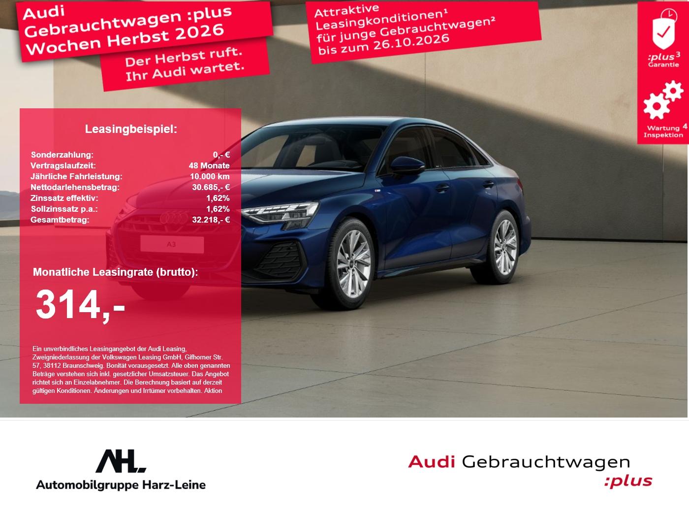 Audi A3 Limousine TFSI S line Parkassistent Sportsitz