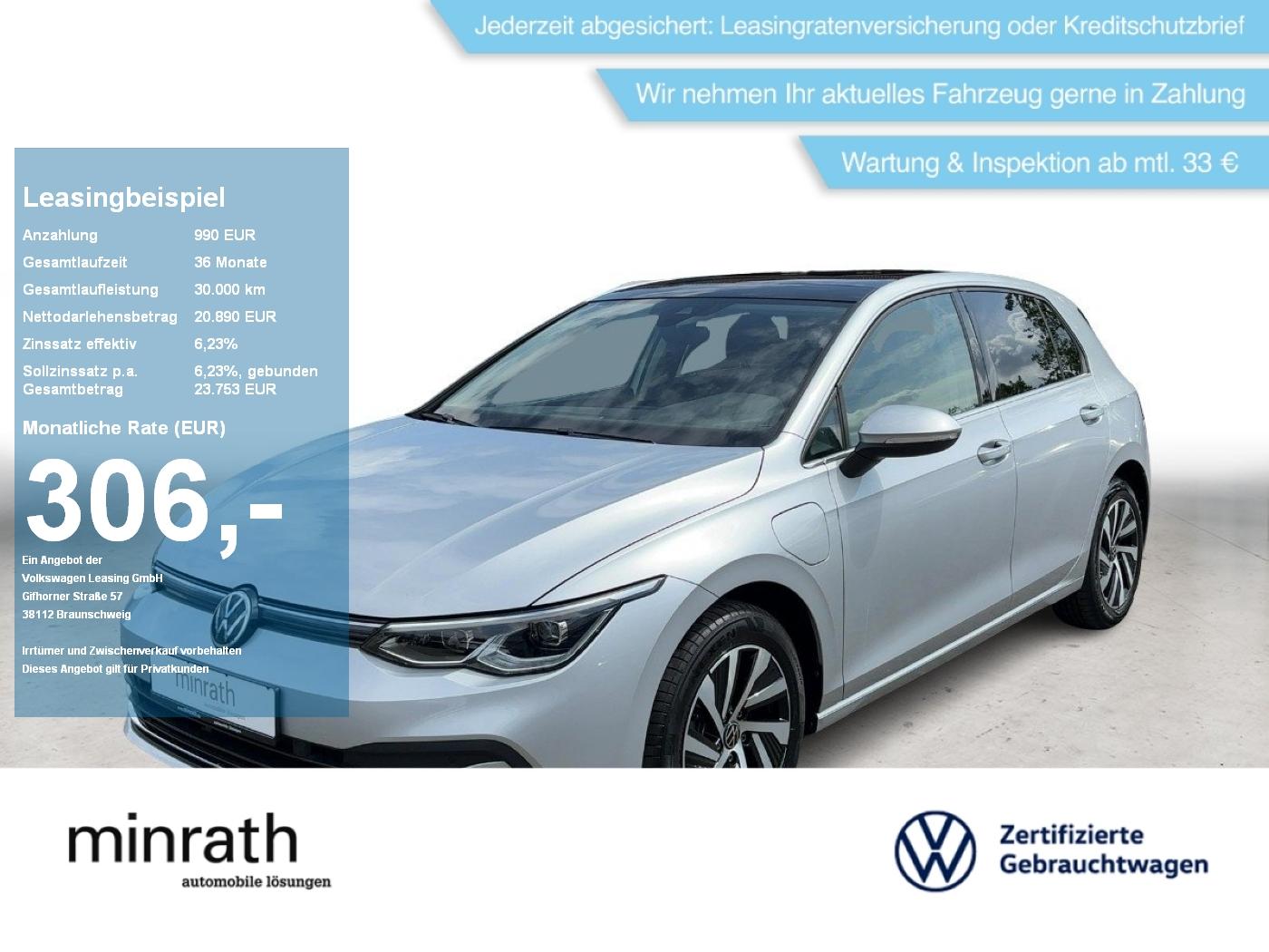 Volkswagen Golf VIII Style 1.4 eHybrid DSG AHK+NAVI+PANO+SH