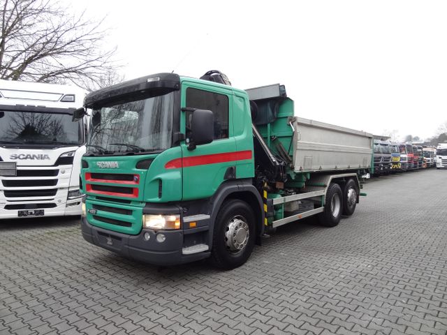 Scania P420 6X2*4 Kipper mit Kran Hiab 122