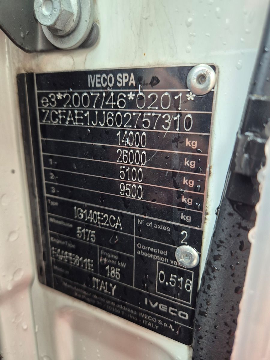 Fahrzeugabbildung Iveco Eurocargo ML140E25/P LBW 1.500kg 7.280mm