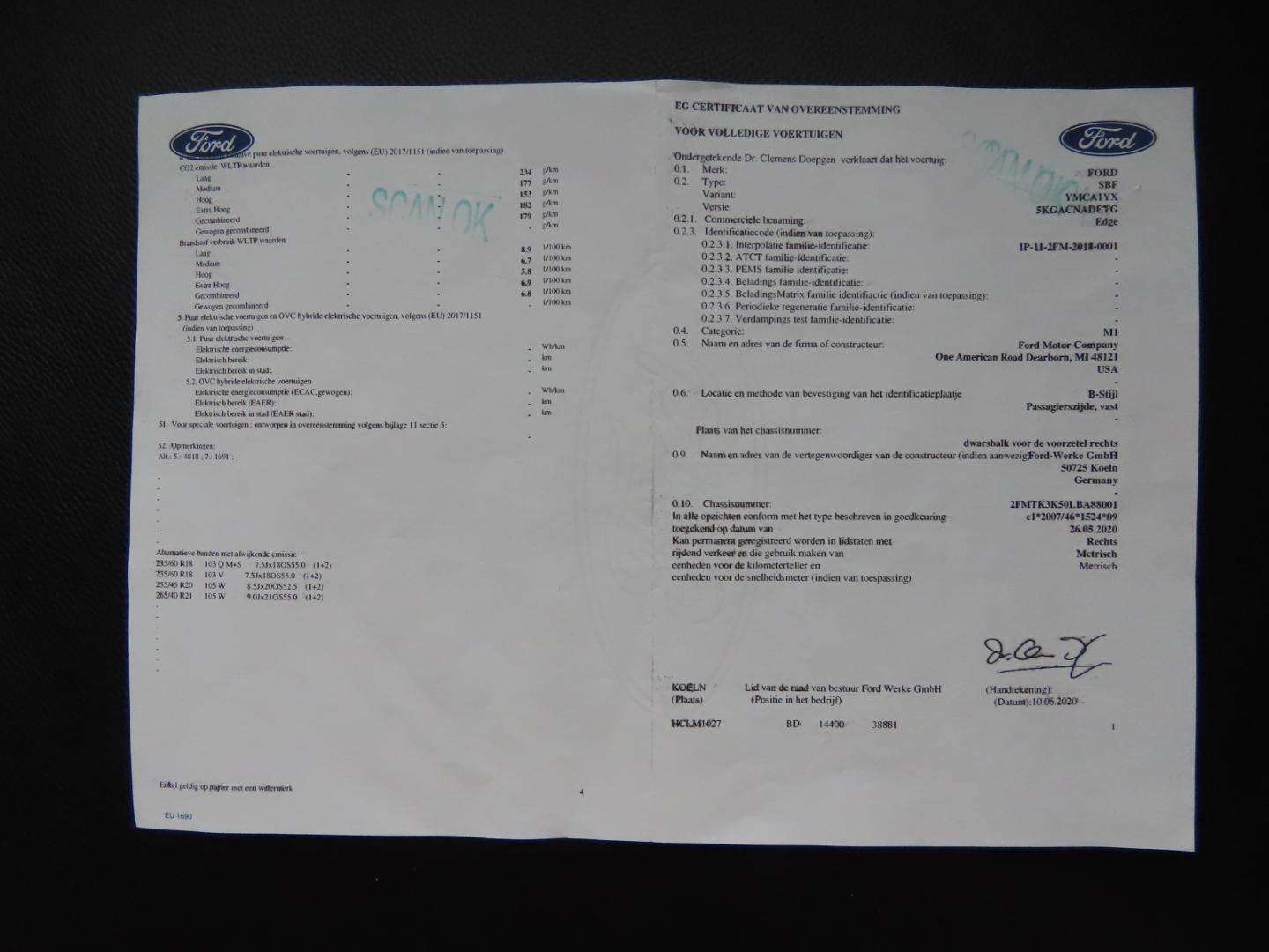 Ford Edge Titanium 1.Hd*Matrix*B&O*Navi*Kam*ACC*AHK