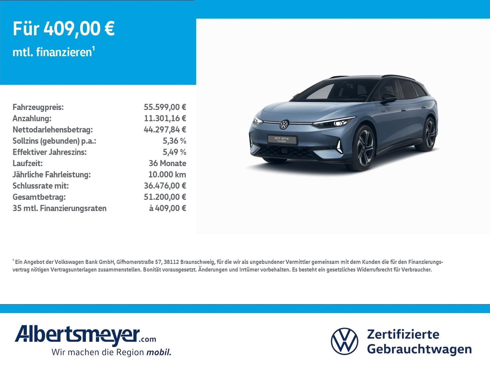 Volkswagen ID.7 Tourer GTX 4Motion +MATRIX+HEAD-UP+