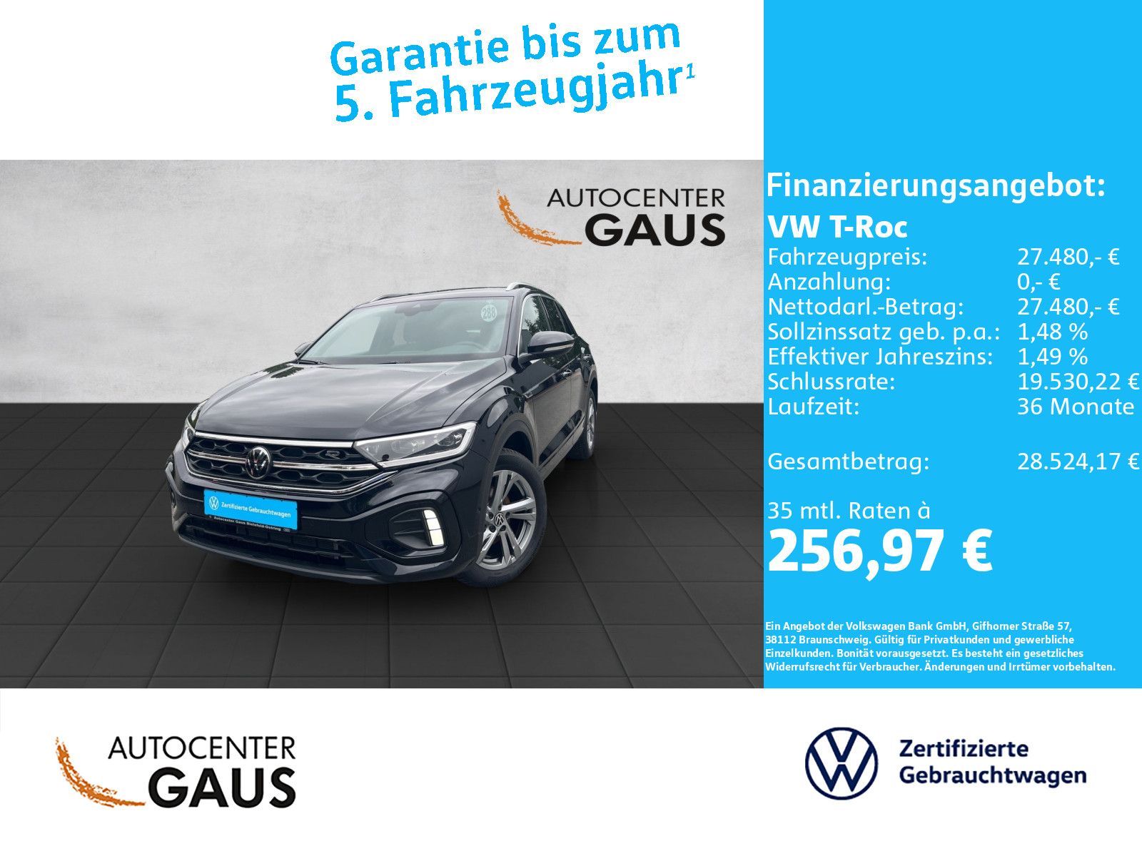 Volkswagen T-Roc R-Line 1.0 TSI Kamera ACC Navi LED-Plus foto 2