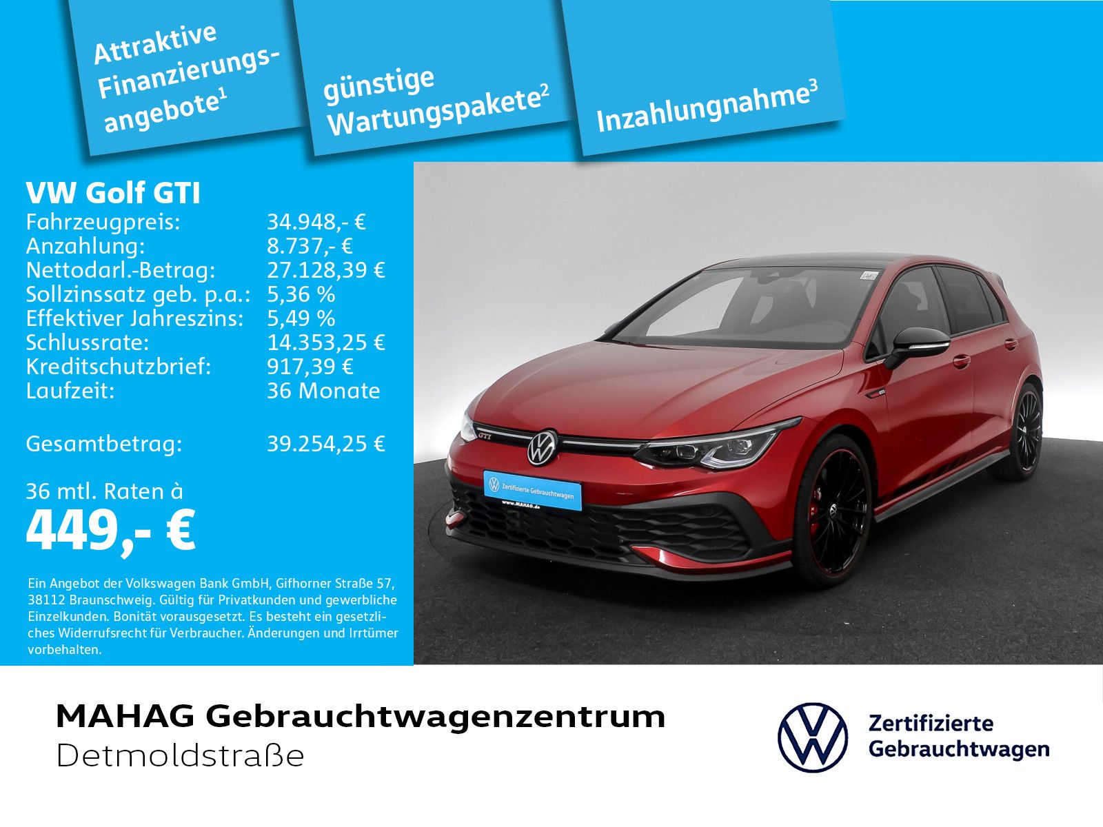 Volkswagen Golf VIII GTI Clubsport 2.0 TSI BlackStyle Akrap foto 2