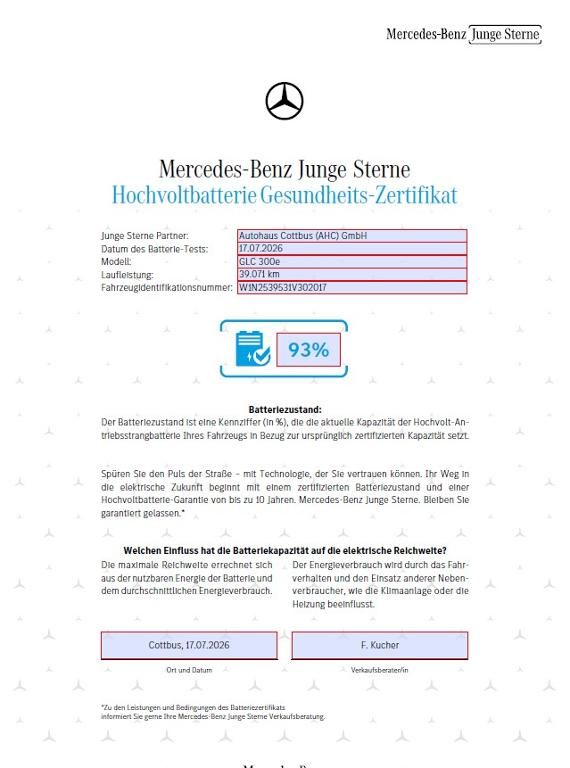 Fahrzeugabbildung Mercedes-Benz GLC 300 e 4M AHK Pano LED Navi SHZ KAM Tempomat