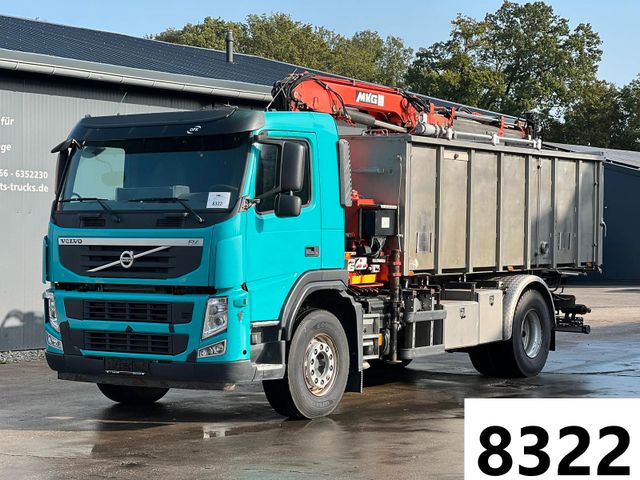 Volvo FM 330 4x2 Kipper Container mit MKG Ladekran