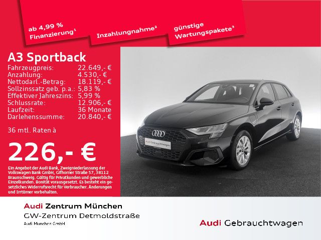 Audi A3 Sportback 40 TFSI e S tronic Virtual+/Navi+/L