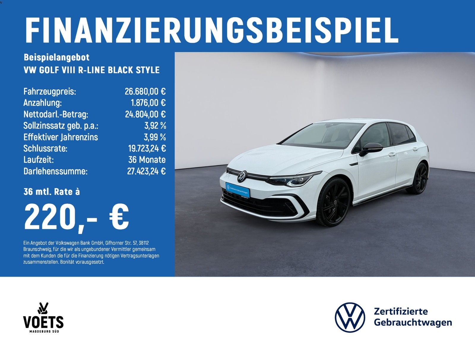 Volkswagen GOLF VIII R-LINE BLACK STYLE IQ-LIGHTI+AHK+KAM
