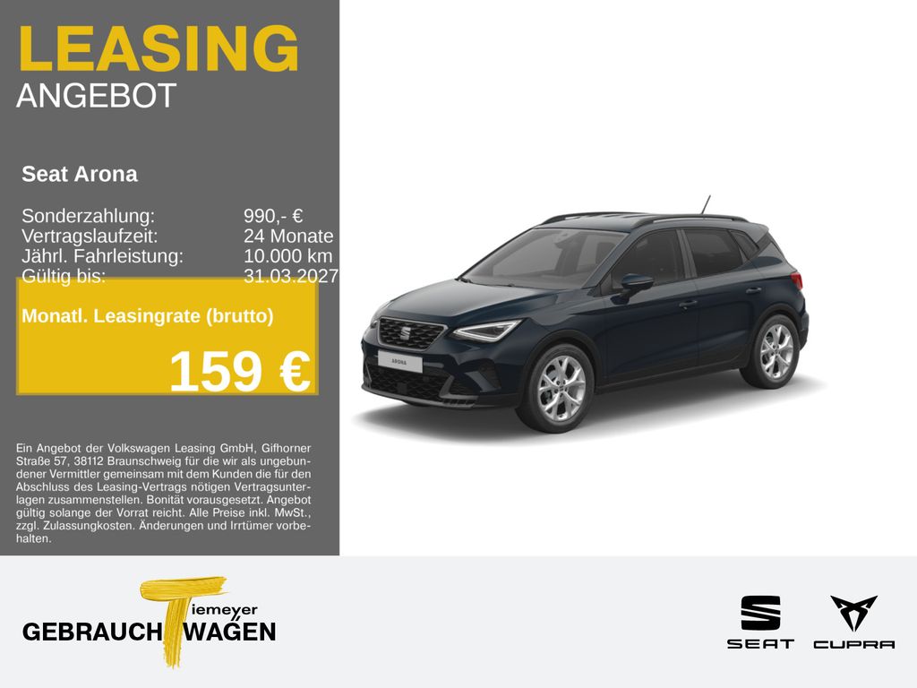 Seat Arona 1,5 TSI DSG FR NAVI ACC SH PARKL GJR
