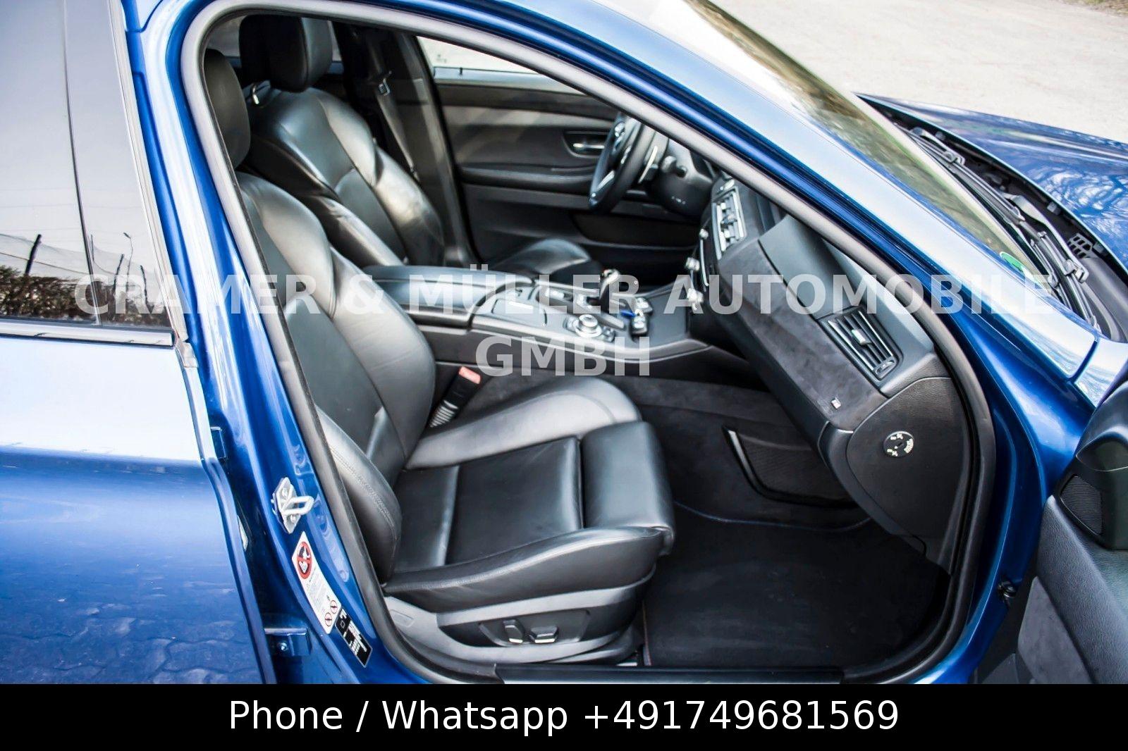 BMW M5 F10 V8 4.4 Biturbo 560 ch DKG / 164 000 km / Bleu Monte Carlo / HUD / Cuir Merino