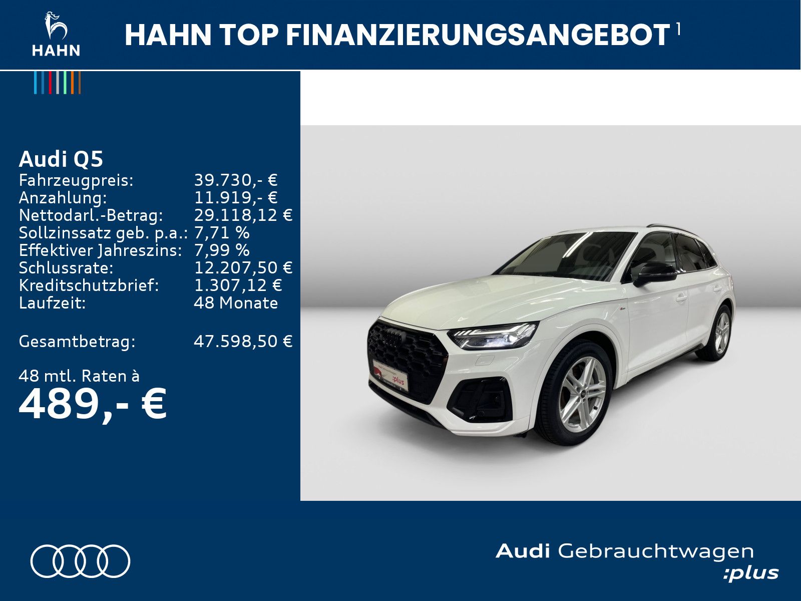 Audi Q5 50TFSIe quattro S-trnc S-line Matrix AHK CAM imagem 2