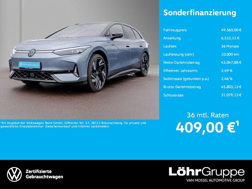 Volkswagen ID.7 Tourer GTX 4Motion Wärmepumpe, AHK, IDN